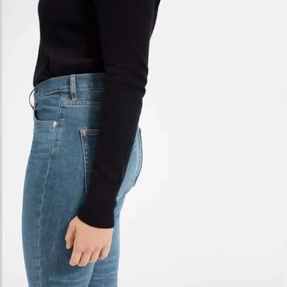 Everlane High Rise Classic Ankle Jean Vintage Light Wash Blue Size 30